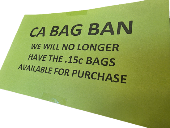 All plastic bags to be banned at California grocery stores - South