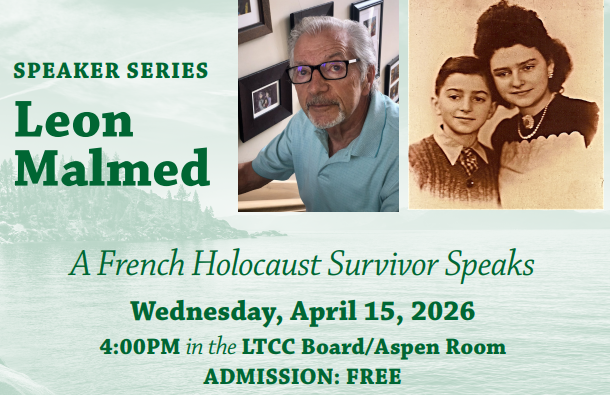 Leon Malmed, a French Holocaust survivor, to speak at LTCC